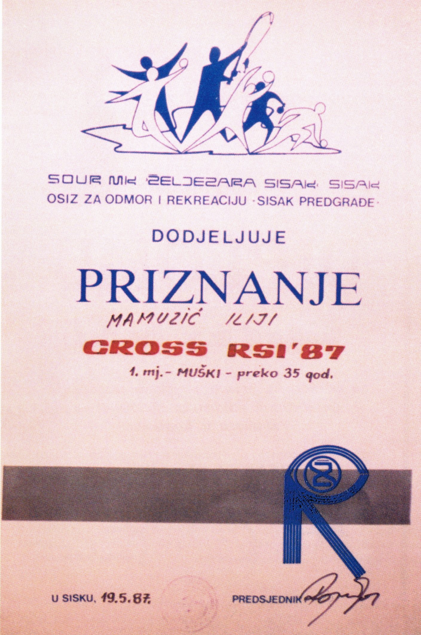 1987-Sisak-priznanje_1_mjesto-CROSS_RSI