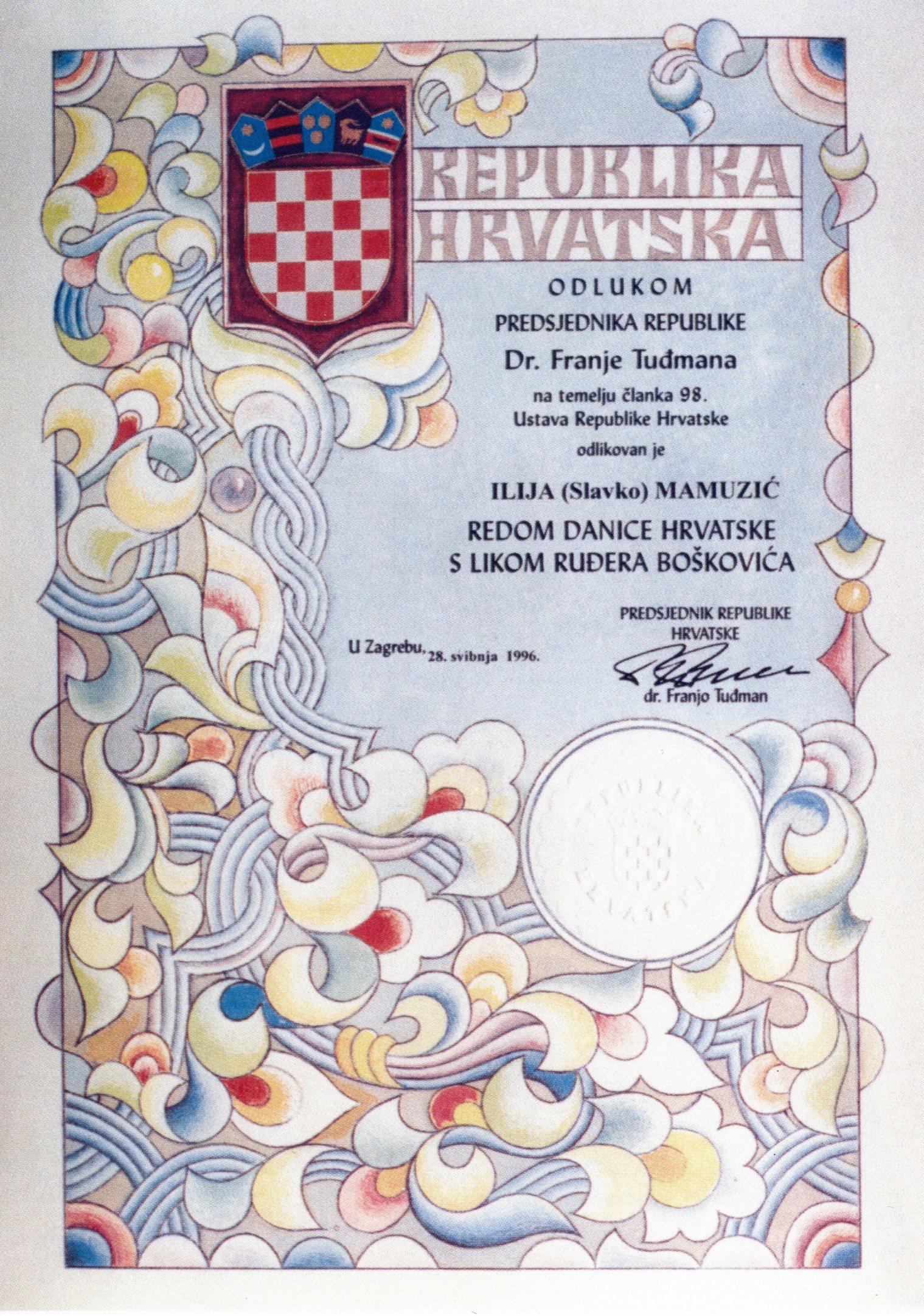 1996-Zagreb-odlicje_predsjednika_RH